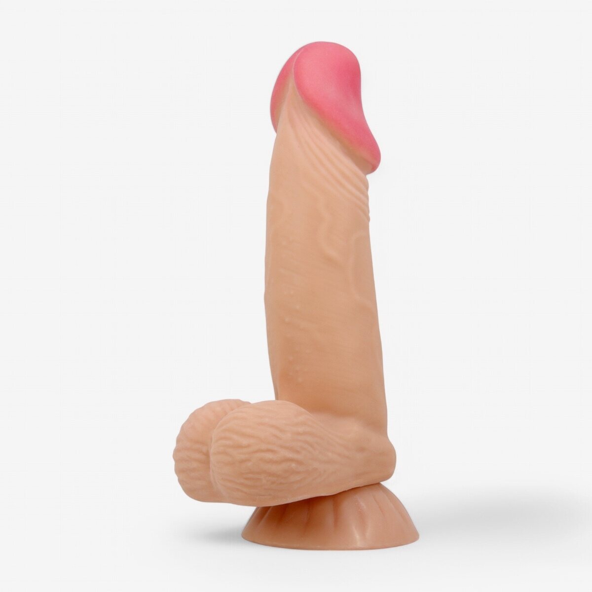 Sliding Skin Realistinen Dildo 19,4 cm – Liukuva Iho & Imukuppi Vaalea