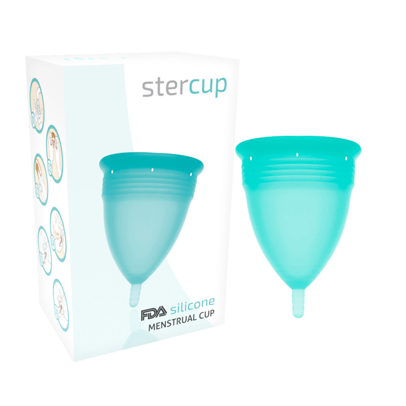 Stercup Menstrual Cup pink Turquoise