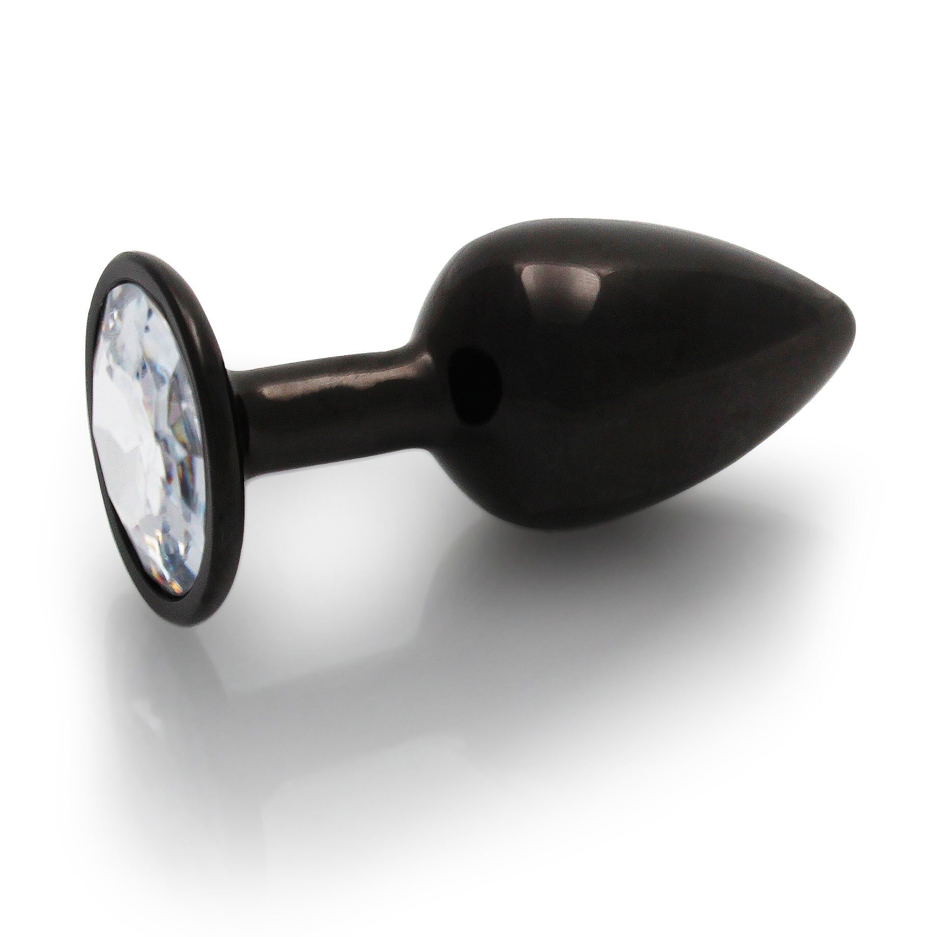 Ouch Gunmetal Metal Anal Plug with Gem S