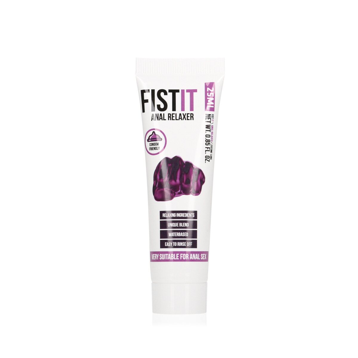 Fist It Anal Relaxer – Extra Thick Water-Based Anal Lube with Menthol, Condom & Toy Safe 25 ml