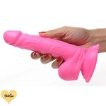 Dildo Imukupilla Ja Kiveksillä Pinkki