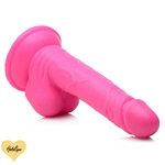 Dildo Imukupilla Ja Kiveksillä Pinkki