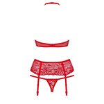 Obsessive Lingerie Red Hot Setti - 3 Osaa