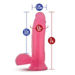 Blush Novelties Glow Dick Dildo - The Rave Pinkki