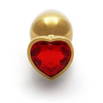 Ouch Heart Gem Metallinen Anaalitappi χρυσό