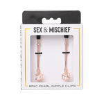 Sex & Mischief Brat Pearl Nipple Clips Nipple clamps