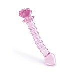 Dream Toys Glaze Glass Rosebud Spiral G-Spot Dildo