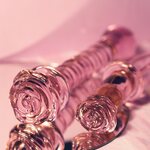 Dream Toys Glaze Glass Rosebud Spiral G-Spot Dildo