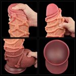 Lovetoy Nature Cock Dual Layer Silicone Cock With Rope