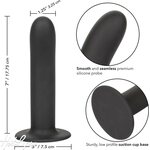 California Exotics Dildo Boundless 7" Sileä, Musta