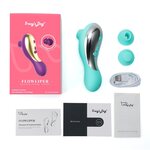 Tracy's Dog Flowliper Sucking & Pulsing Vibrator Teal