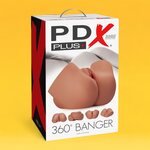 Pipedream PDX Plus 360° Banger Vagina & Anus Tumma