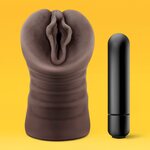 Blush Novelties Alexis Chocolate Vibrating Pocket Pussy