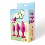 FLIRTS Anaalitapit 3 Kpl Silikonia Pink