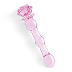 Dream Toys Glaze Glass Rosebud Beaded Dildo