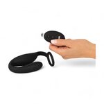 Black Velvets Cock ring with Remote Control Butt Plug