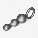 Toy Joy Buttocks The Stuffer 3-Balls Metallic Silicone Plug