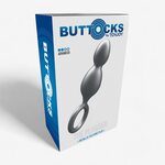 Toy Joy Buttocks The Plugger 2-Balls Metallic Silicone Plug