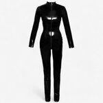 Black Level Vinyl Jumpsuit