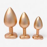 Dream Toys Pearl Gold Plug Set Anaalitapit