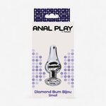 Toy Joy Metallinen Anaalitappi Diamond Bum Bijou Pieni