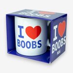 Spencer & Fleetfood I Love Boobs Mug