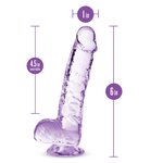 Blush Novelties Naturally Yours Dildo 6" Amethyst