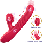 Erospace Red Rose Thrusting Vibrator