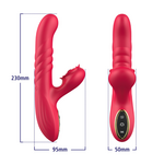 Erospace Red Rose Thrusting Vibrator