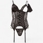 Cottelli Lingerie Cami Suspender and String Set