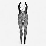 Daring Lingerie Floral Halter Bodystocking