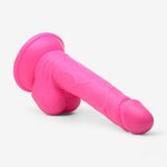 Dildo Imukupilla Ja Kiveksillä Pinkki