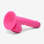 Dildo Imukupilla Ja Kiveksillä Pinkki