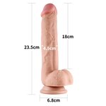 Lovetoy Dildo Sliding Skin Dual Layer Dong 24 cm