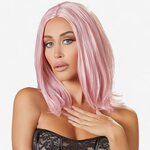 Cottelli Accessoires Pink Wig