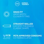 EXS Condoms Snug Fit Condoms 12 pcs