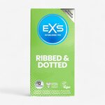 EXS Condoms Ribbed & Dotted Juomukondomit 12 kpl