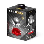 Afterdark Anal Plug Red Rose Silver