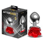 Afterdark Anal Plug Red Rose Silver