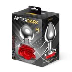 Afterdark Anal Plug Red Rose Silver