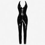 Black Level Vinyl Jumpsuit