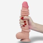 Lovetoy Dildo Sliding Skin Dual Layer Dong 17 cm