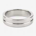 Mr. Steel Single Grooved Cock Ring