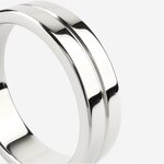 Mr. Steel Single Grooved Cock Ring