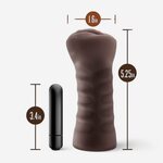 Blush Novelties Alexis Chocolate Vibrating Pocket Pussy