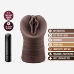 Blush Novelties Alexis Chocolate Vibrating Pocket Pussy