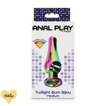 Toy Joy Metallinen Anaalitappi Rainbow Diamond Bum Bijou Medium