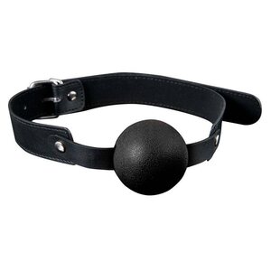 Guilty Pleasure Solid Silicone Ball Gag Black