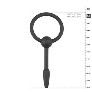 Sinner Gear Penispora Silikonia Musta 10cm