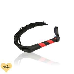 Joyfactory Ruoska Nahkaa Musta, Punaisella Kahvalla 58 cm